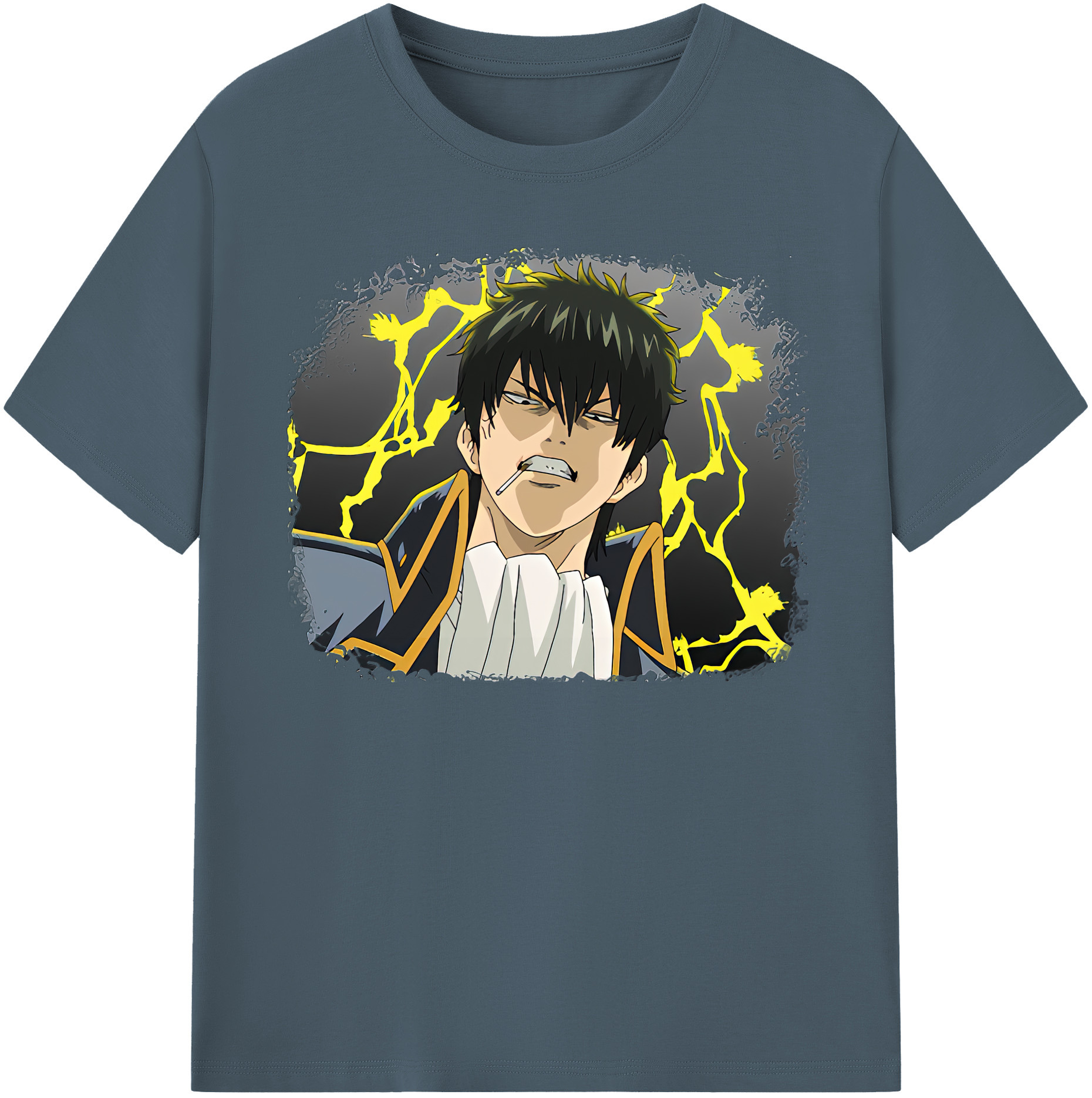 （画像用） ぎんたま 坂田銀時（さかたぎんとき） 神楽 志村新八（しむら しんぱち） GINTAMA Sakata Gintoki Kagura Shimura Shinpachi 綿100％半袖Tシャツ（フロントプリント）